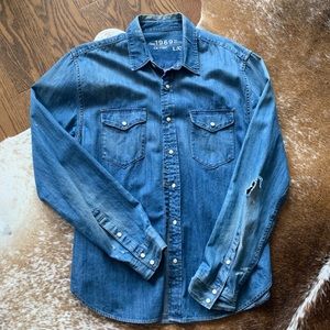 Gap Large Denim Button Up